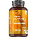 Vitamin B12 - 1000 mcg 400 Chewable Tablets - Natural Lemon Flavour Supplement for Fatigue, Tiredness &amp; Dizziness - Vegan &amp; Gluten Free