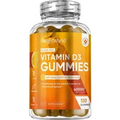 Vitamin D3 - Sugar Free Gummies - 4000IU 120 Natural Lemon Flavour Gummies - 4 Month Supply - Hight Strength Vitamin D for Bones