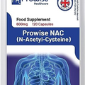 NAC N-Acetyl-Cysteine 600mg | 120 Capsules of Nac N-Acetyl-Cysteine | Vegan N-Acetyl-Cysteine Nutritional Supplements | High Bioavailability & No Fillers | UK Manufactured by Prowise Healthcare