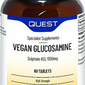 Quest Glucosamine Sulphate KCL For Joint Support & Health, 1500mg High Strength Vegan Glucosamine Complex Supplements. Great For Senior Health, Elderly, Active Life & Athletes. (60 Capsules)