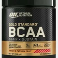 Optimum Nutrition Gold Standard BCAA  Aminos Train and Sustain Strawberry Kiwi