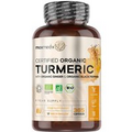 Turmeric with Ginger &amp; Black Pepper - 505 mg 365 high strength Capsules - Organic Curcumin Supplement For Healthy Joints &amp; Skin