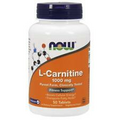 NOW FOODS, L-CARNITINE L-Carnitine Energy 1000mg 50 Tablets SUPER PRICE