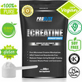 100% Pure Vegan Creatine Monohydrate Powder 500g - 100 Servings Muscle Growth