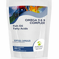 Omega 3 6 9 Complex 1000mg Fish Oil Fatty Acids Omega-3-6-9 Health Food Supplement Vitamins 7 Softgel Capsules Flaxseed Oil Sunflower Seed Oil Vitamin E Nutrition Vitamins HEALTHY MOOD