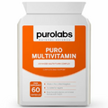 Puro Multivitamin - 34 Multivitamins & Minerals - Daily Complex for Men & Women - Vegan - 60 Capsules